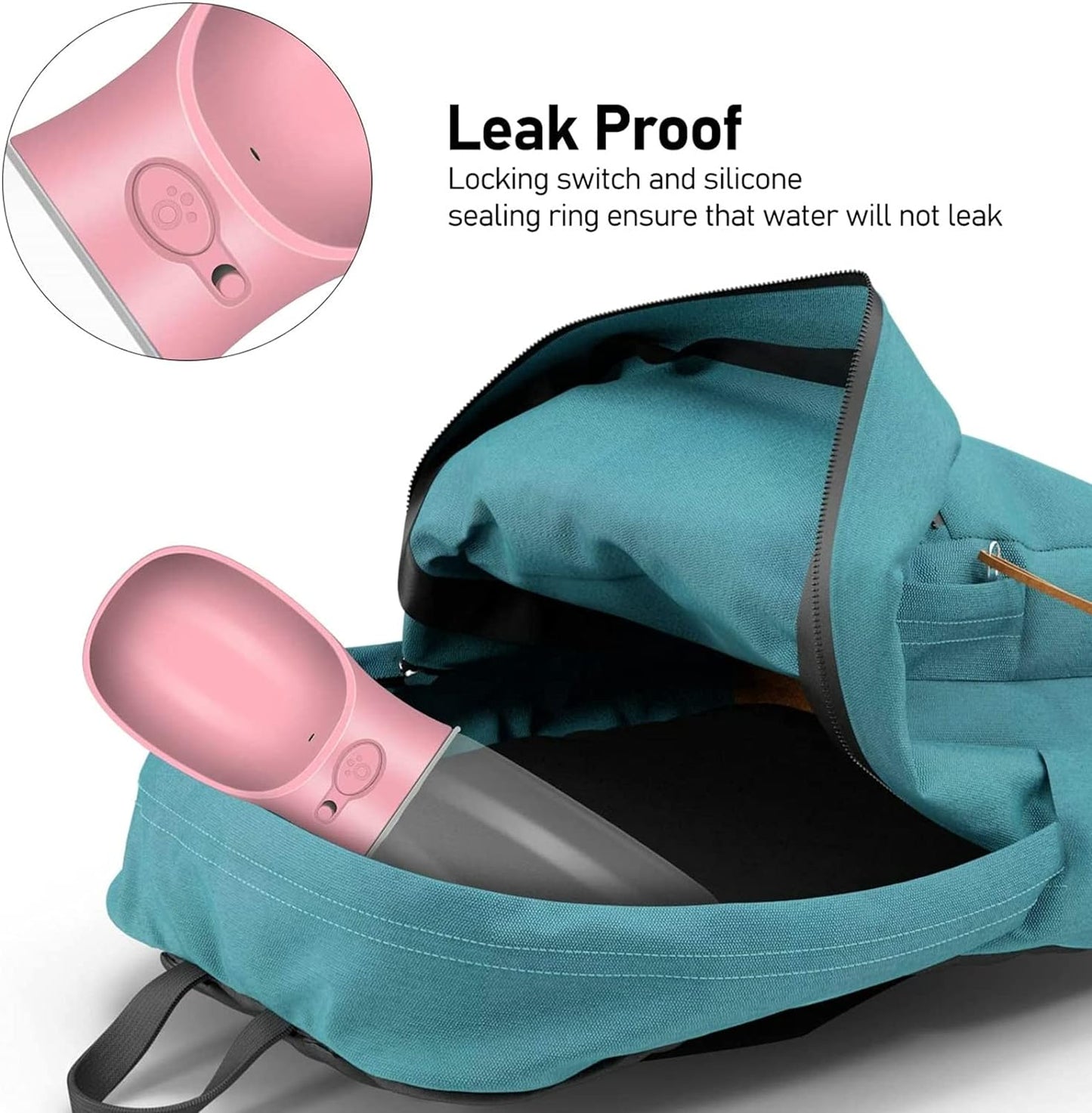 Portable Leak-Proof Dog Water Bottle - Travel-Friendly Pet Water Dispenser for Dogs and Puppies
