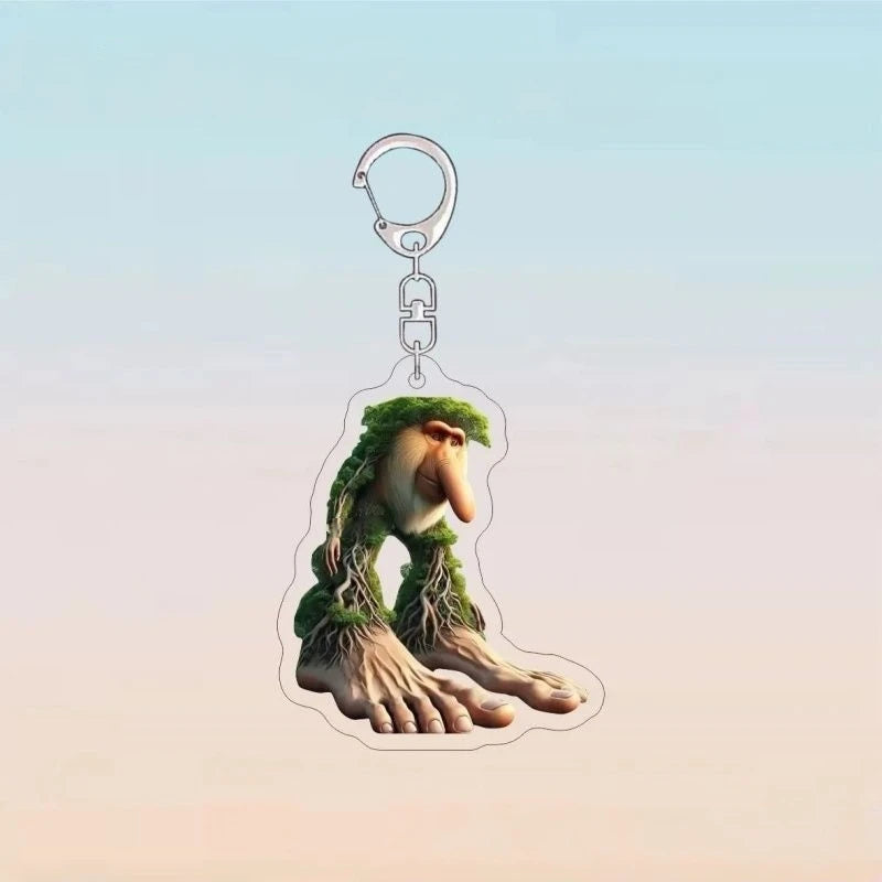 Meme Funny Italian Brain Rot Tralalero Tralala Tung Tung Tung Sahur Brr Brr Patapim Animals Acrylic Keychains Gift DIY Pendant