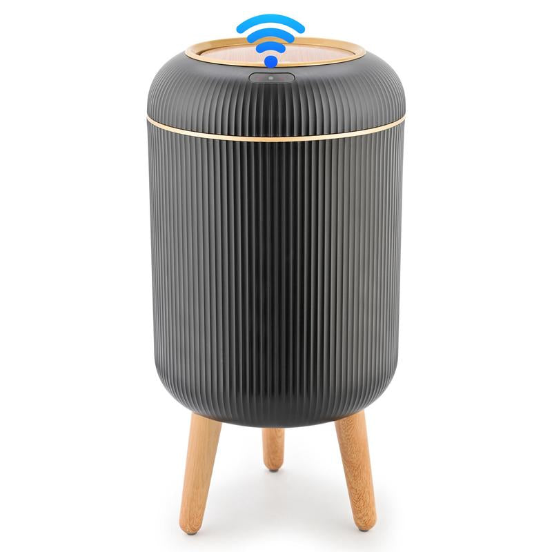Effortlessly Clean & Elegant: Pukomc Touch-Free Motion Sensor Trash Can - Waterproof Waste Bin for Every Space