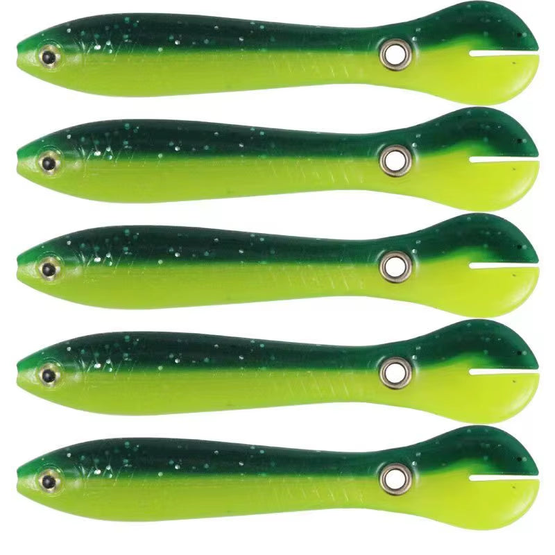 5Pcs Fishing Soft Lure Plastic Baits 2G/6G Bionic Fishing Bait Outdoor Fishing Supplies Soft Bait Fake Bait