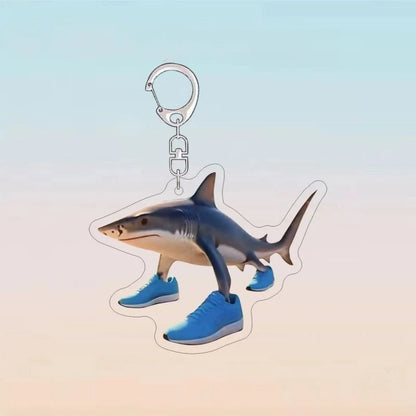 Meme Funny Italian Brain Rot Tralalero Tralala Tung Tung Tung Sahur Brr Brr Patapim Animals Acrylic Keychains Gift DIY Pendant
