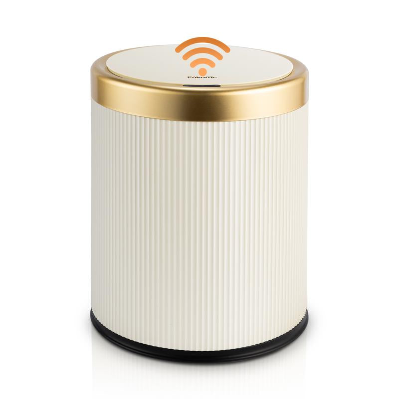 Effortlessly Clean & Elegant: Pukomc Touch-Free Motion Sensor Trash Can - Waterproof Waste Bin for Every Space