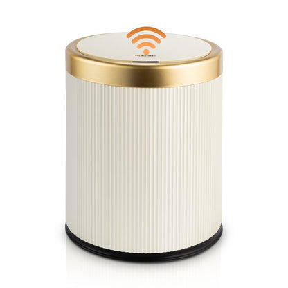 Effortlessly Clean & Elegant: Pukomc Touch-Free Motion Sensor Trash Can - Waterproof Waste Bin for Every Space