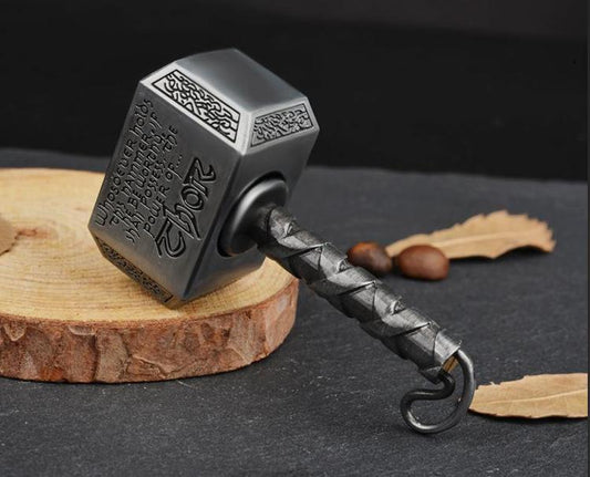Transform Your Playtime: 3-in-1 Thor's Hammer Coin Spinner - Ultimate High-Speed Fidget Toy for Outdoor Fun!
