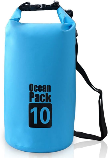 Floating Waterproof Dry Sack - Available in 2L, 5L, 10L, 20L, and 30L for Boating, Kayaking, Hiking, Snowboarding, Camping, Rafting, Fishing, and Backpacking