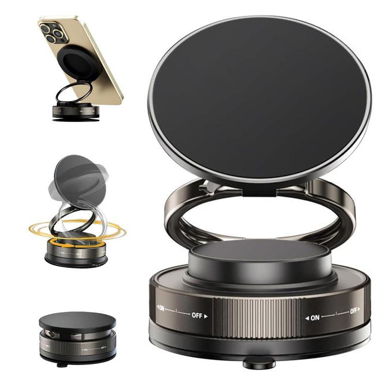 360 Rotating Magnetic Phone Mount for Vehicles and Surfaces - Compatible with iPhone and Android