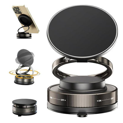 360 Rotating Magnetic Phone Mount for Vehicles and Surfaces - Compatible with iPhone and Android