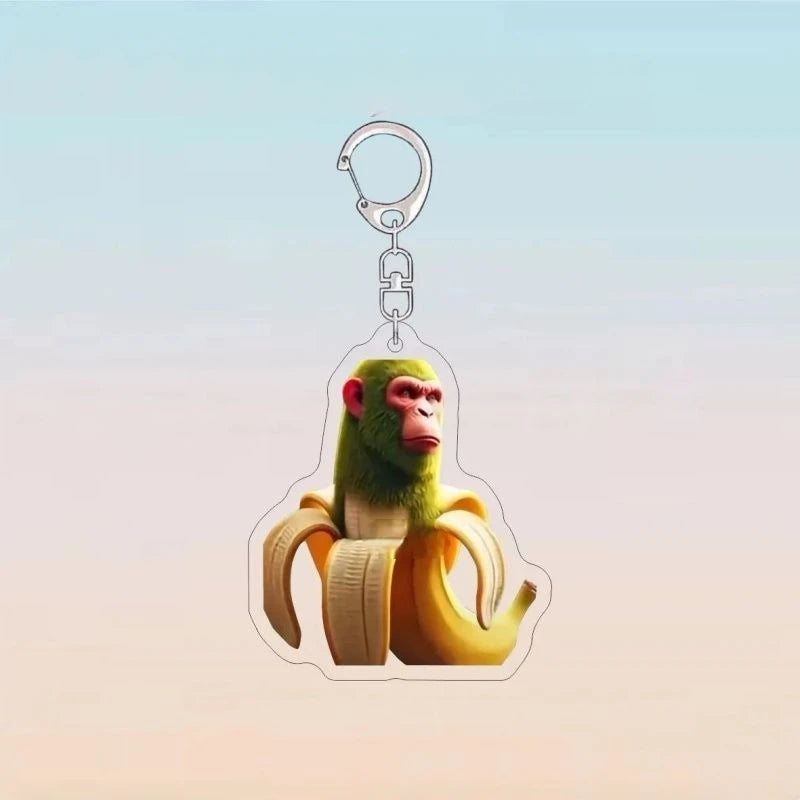 Meme Funny Italian Brain Rot Tralalero Tralala Tung Tung Tung Sahur Brr Brr Patapim Animals Acrylic Keychains Gift DIY Pendant