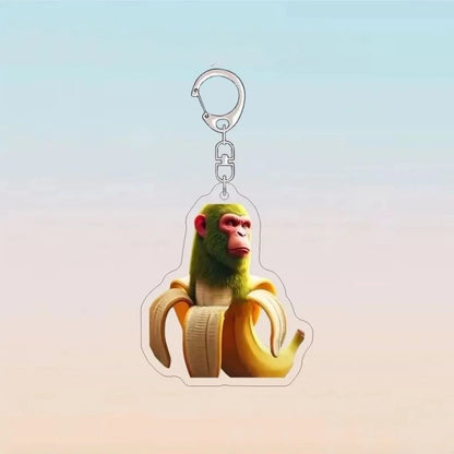 Meme Funny Italian Brain Rot Tralalero Tralala Tung Tung Tung Sahur Brr Brr Patapim Animals Acrylic Keychains Gift DIY Pendant