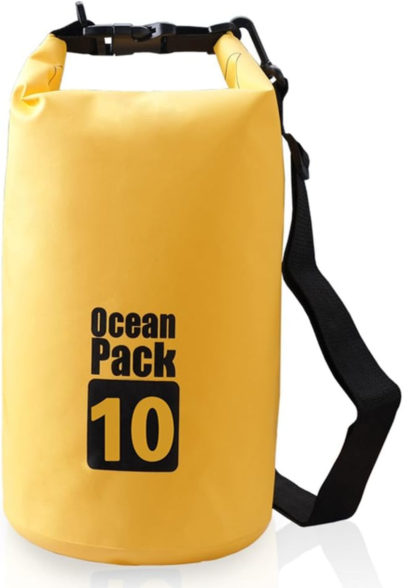 Floating Waterproof Dry Sack - Available in 2L, 5L, 10L, 20L, and 30L for Boating, Kayaking, Hiking, Snowboarding, Camping, Rafting, Fishing, and Backpacking