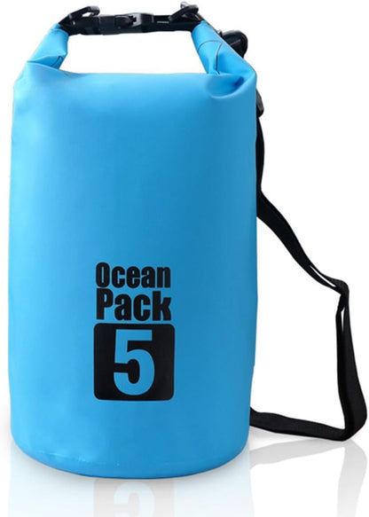 Floating Waterproof Dry Sack - Available in 2L, 5L, 10L, 20L, and 30L for Boating, Kayaking, Hiking, Snowboarding, Camping, Rafting, Fishing, and Backpacking