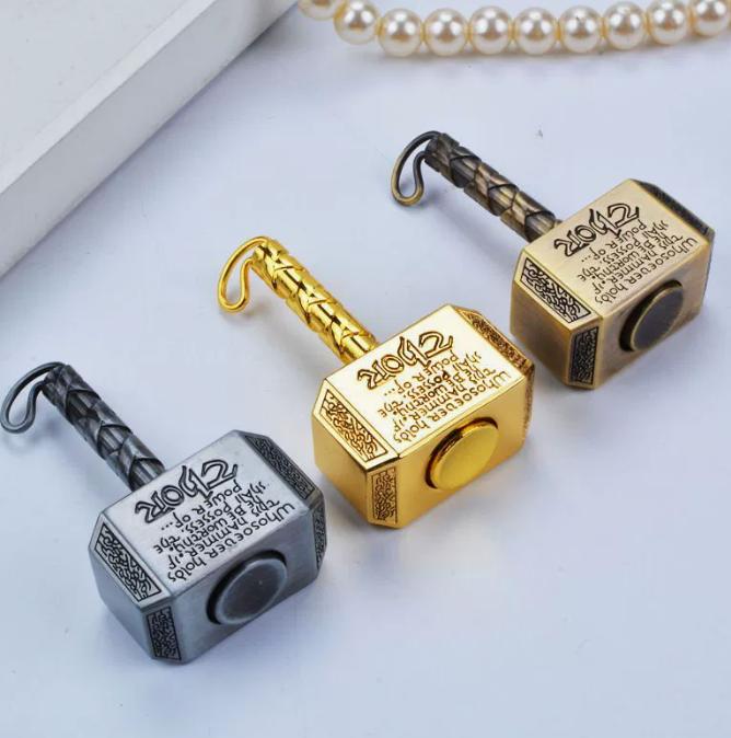 Transform Your Playtime: 3-in-1 Thor's Hammer Coin Spinner - Ultimate High-Speed Fidget Toy for Outdoor Fun!