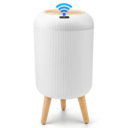 Effortlessly Clean & Elegant: Pukomc Touch-Free Motion Sensor Trash Can - Waterproof Waste Bin for Every Space
