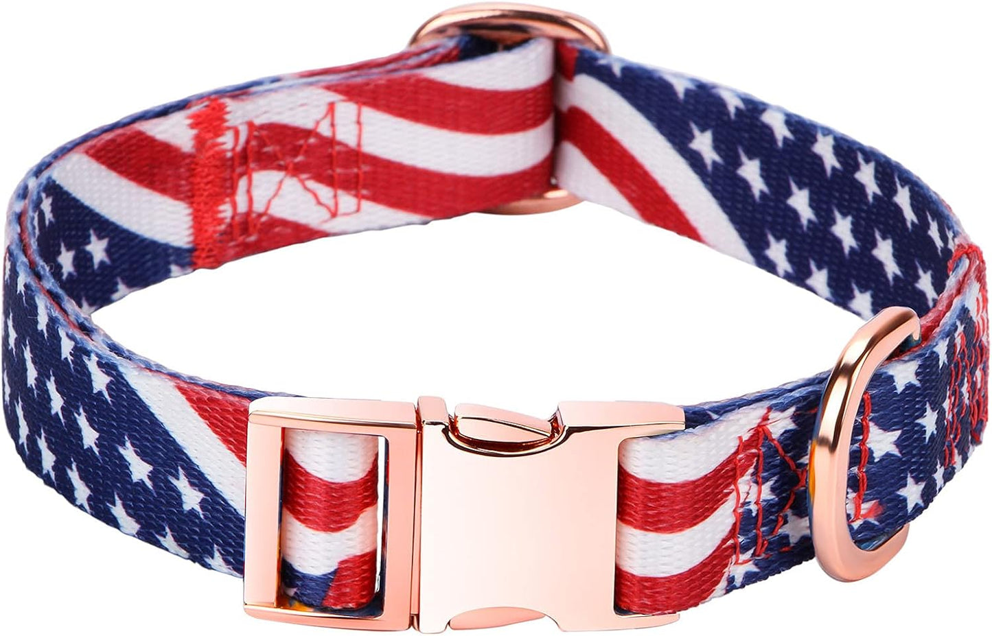 American Flag Dog Collar Independence Day Fourth of July the Great America Dog Collars Small