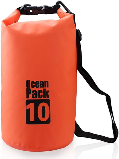 Floating Waterproof Dry Sack - Available in 2L, 5L, 10L, 20L, and 30L for Boating, Kayaking, Hiking, Snowboarding, Camping, Rafting, Fishing, and Backpacking