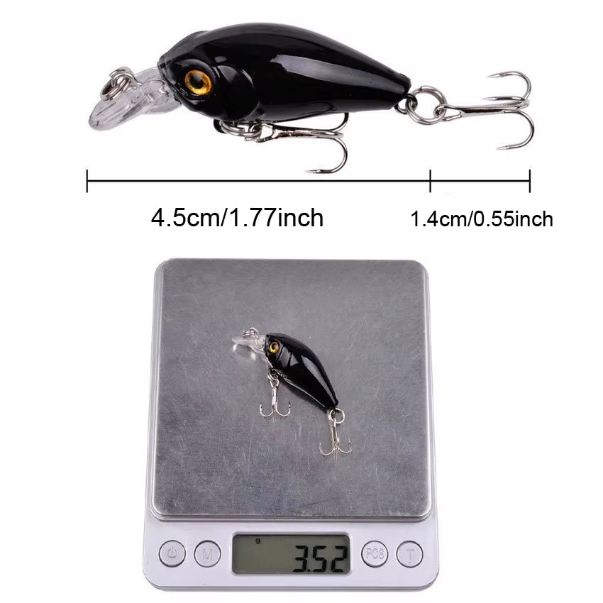8Pcs Crank Bait Minnow Fishing Lure Set Floating Artificial Bait Topwater Fishing Bait