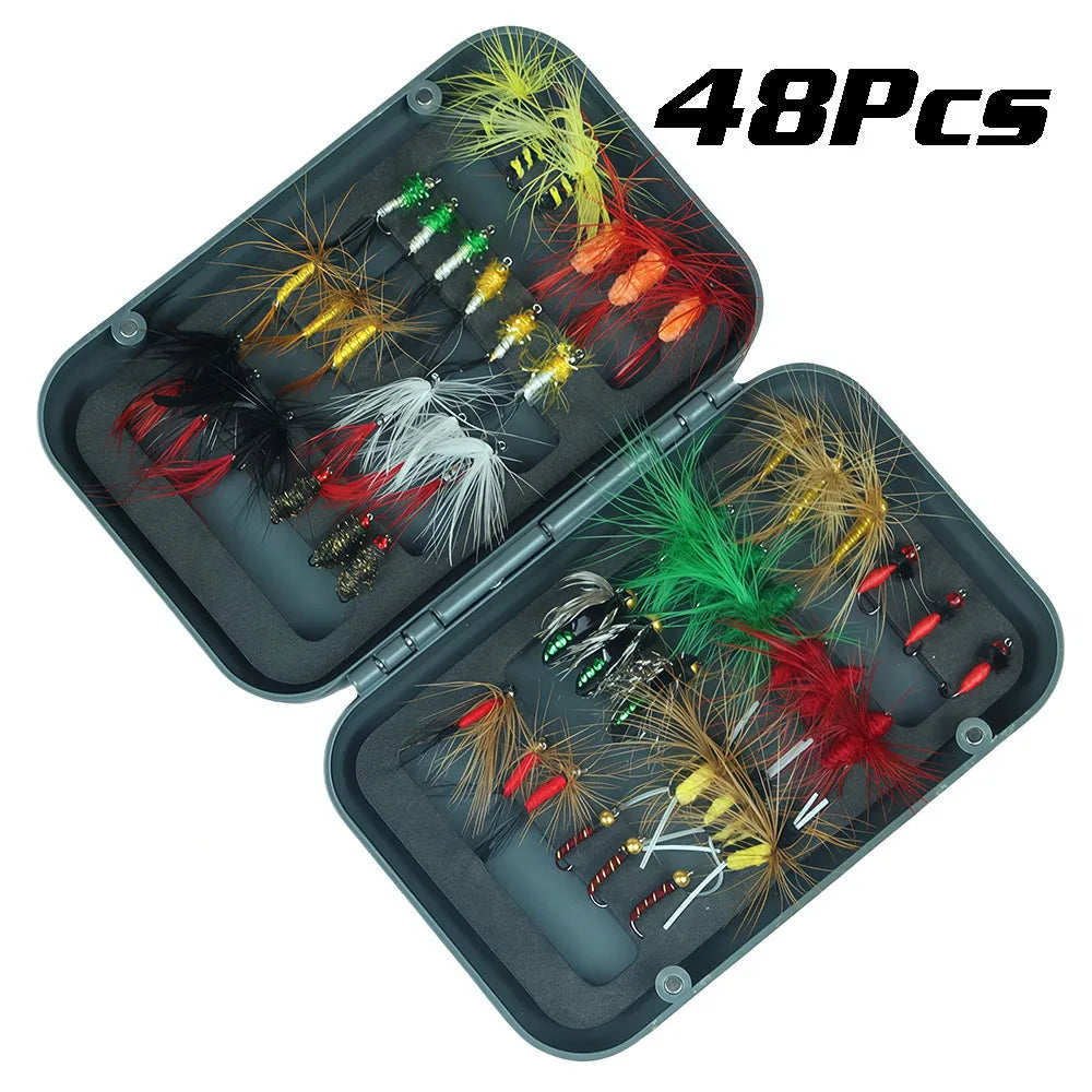 Santaking Fly Fishing Lure Flies with Sharp Hooks Flies Lifelike Design for Fly Bass Trout Pike Freshwater Fishing