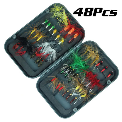 Santaking Fly Fishing Lure Flies with Sharp Hooks Flies Lifelike Design for Fly Bass Trout Pike Freshwater Fishing