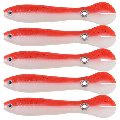 5Pcs Fishing Soft Lure Plastic Baits 2G/6G Bionic Fishing Bait Outdoor Fishing Supplies Soft Bait Fake Bait