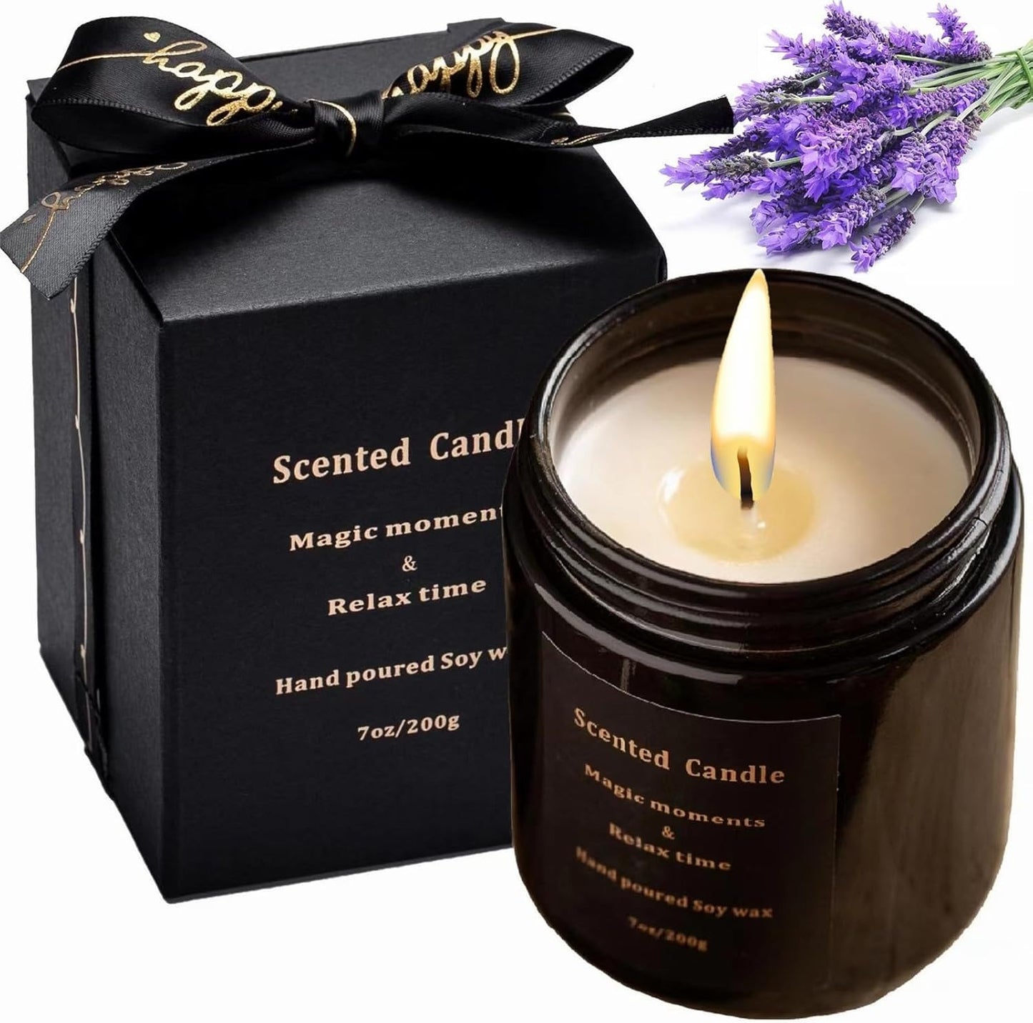 Sage Candle - Sage Candles for Cleansing, Soy Candles Non Toxic, Velas Aromáticas Para El Hogar, Strong Scented Candles, White Sage Candle, Mix Fragrance Smokeless 100% Natural 7Oz 40H(Sage &Sea Salt)