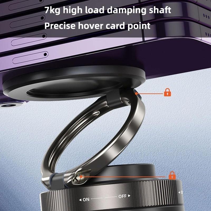 360 Rotating Magnetic Phone Mount for Vehicles and Surfaces - Compatible with iPhone and Android