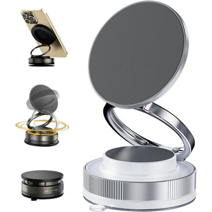 360 Rotating Magnetic Phone Mount for Vehicles and Surfaces - Compatible with iPhone and Android