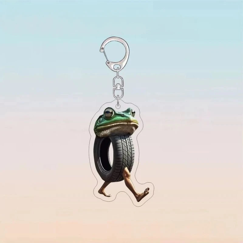 Meme Funny Italian Brain Rot Tralalero Tralala Tung Tung Tung Sahur Brr Brr Patapim Animals Acrylic Keychains Gift DIY Pendant