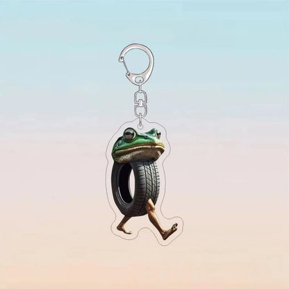 Meme Funny Italian Brain Rot Tralalero Tralala Tung Tung Tung Sahur Brr Brr Patapim Animals Acrylic Keychains Gift DIY Pendant
