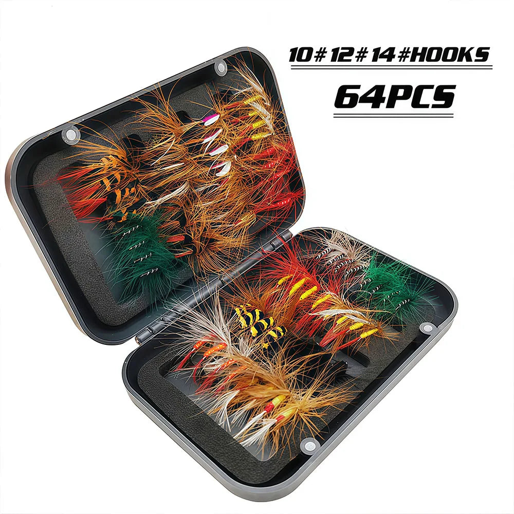 Santaking Fly Fishing Lure Flies with Sharp Hooks Flies Lifelike Design for Fly Bass Trout Pike Freshwater Fishing